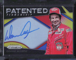 2018 Panini Prizm Donnie Allison Auto Panted Penmanship /24