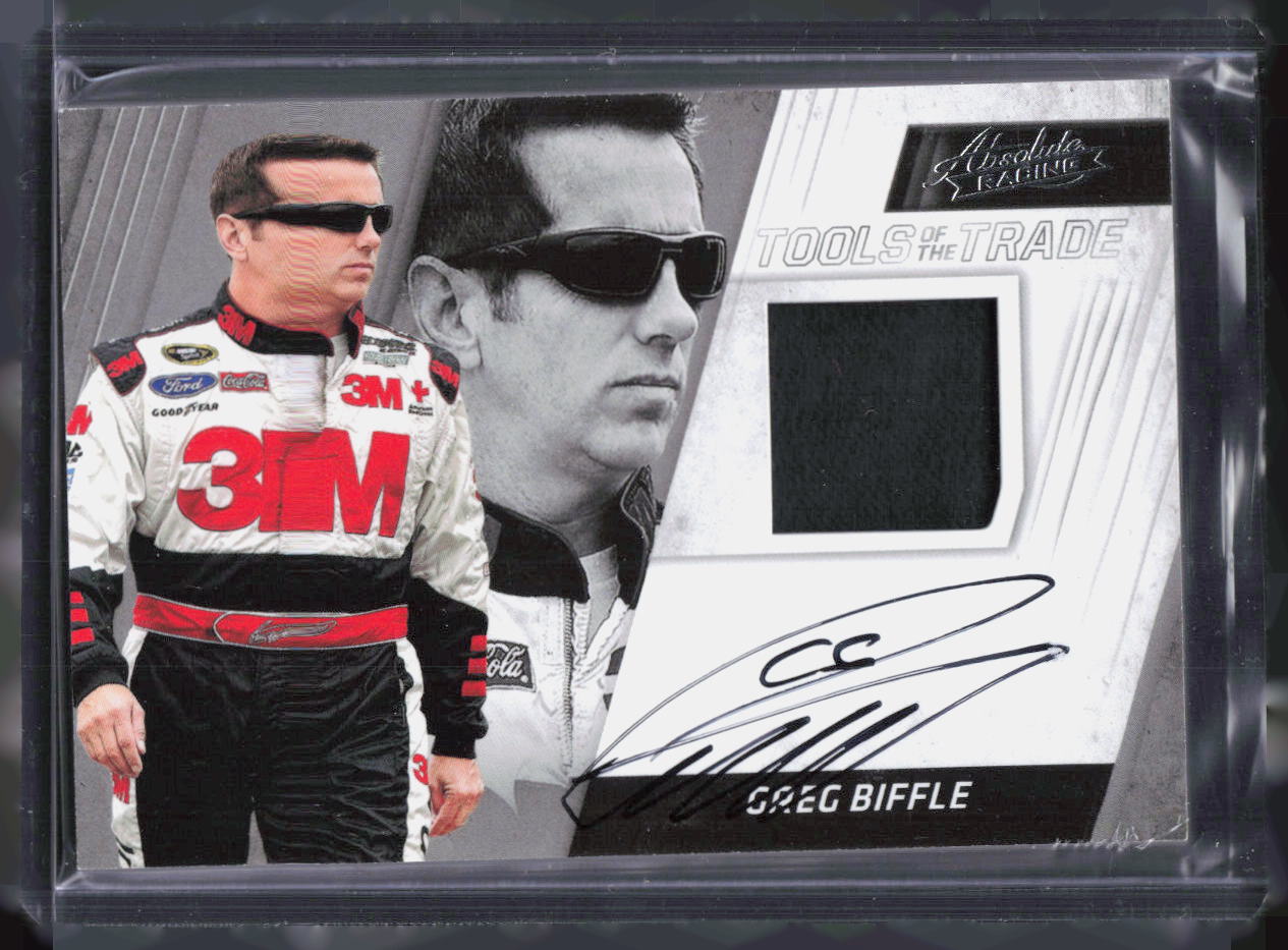 2017 Panini Absolute Tools Of The Trade Greg Biffle Relic Auto