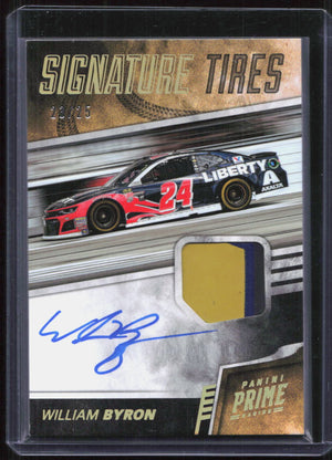 2018 Panini Prime Racing William Byron Signature Tires Relic Auto /25