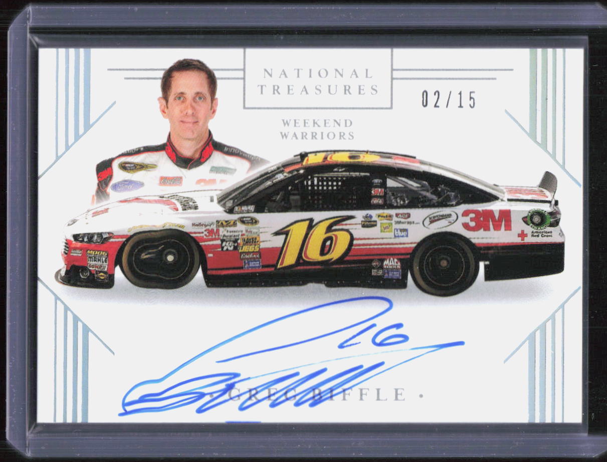 Greg Biffle Auto 2021 National Treasures - Weekend Warriors Holo Silver /15