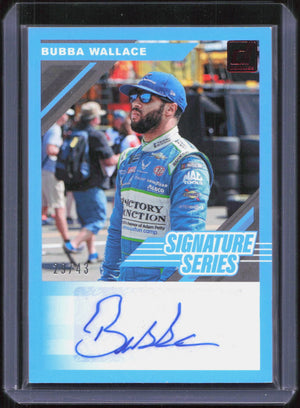 2020 Panini Donruss NASCAR - Signature Series Bubba Wallace #SS-BW Red /43 (AU)