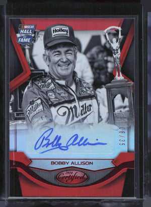 2016 Certified Signatures Mirror Red /35 Bobby Allison #BA Auto