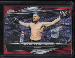 2026 Topps Chrome UFC Jack Della Maddalena Red Wave /5