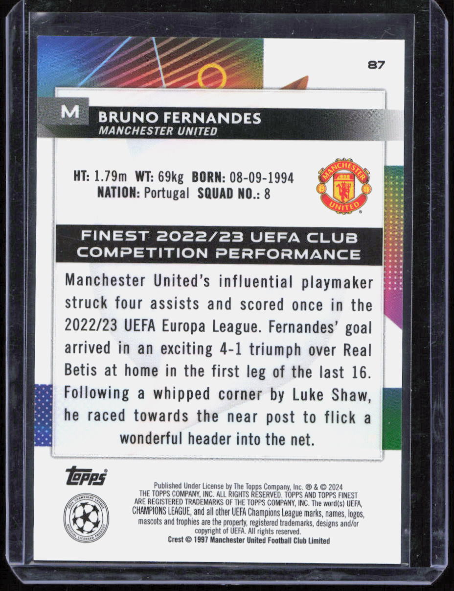 2023-24 Topps Finest Bruno Fernandes /75!