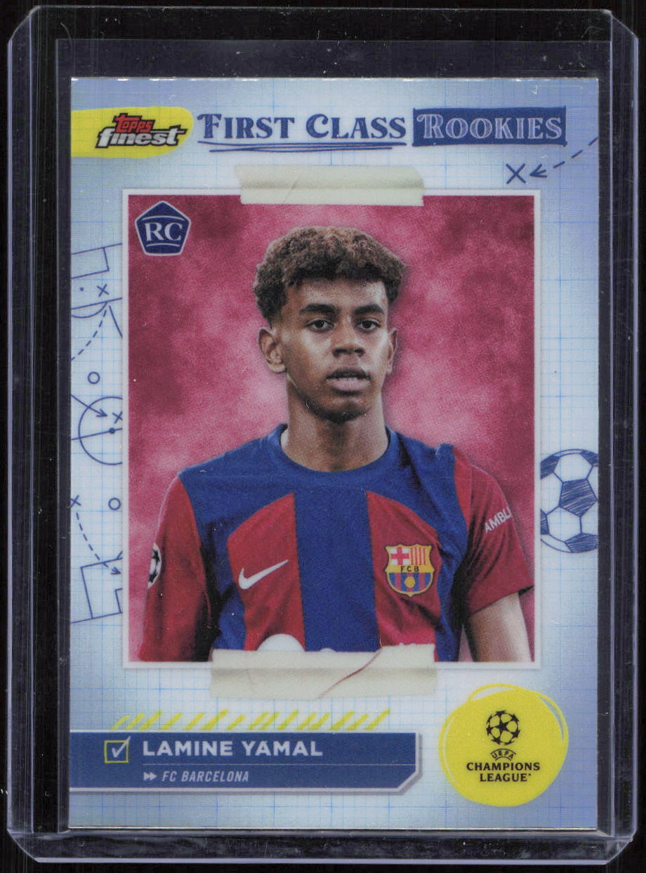 2023-24 Topps Finest UEFA - First Class Rookies Lamine Yamal #FR-1 (RC)