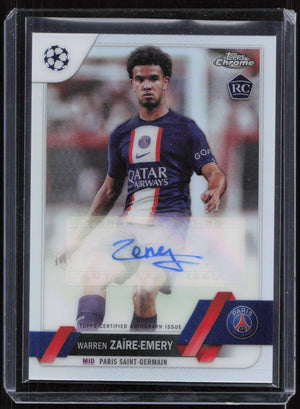 2022-23 Topps Chrome UEF Warren Zaire-Emery RC Auto