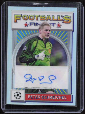 2021-22 FINEST FLASHBACK UCL PETER SCHMEICHEL REFRACTOR AUTO #/75