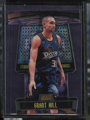 1998-99 Stadium Club Triumvirate Grant Hill Luminous Die-Cut #T12B Pistons