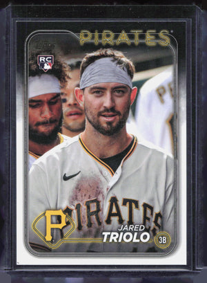 JARED TRIOLO 2024 TOPPS #281 ROOKIE GOLDEN MIRROR SSP RC PIRATES