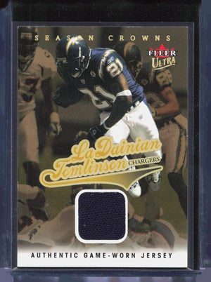 2004 Ultra LaDainian Tomlinson Season Crowns Gold Game Used Jersey /99 Chargers