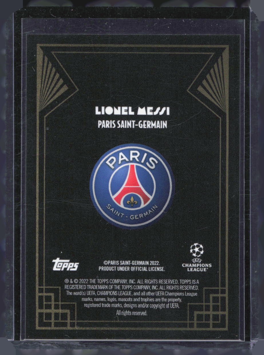 2022-23 Topps UEFA Deco Champions League Lionel Messi Golden Great