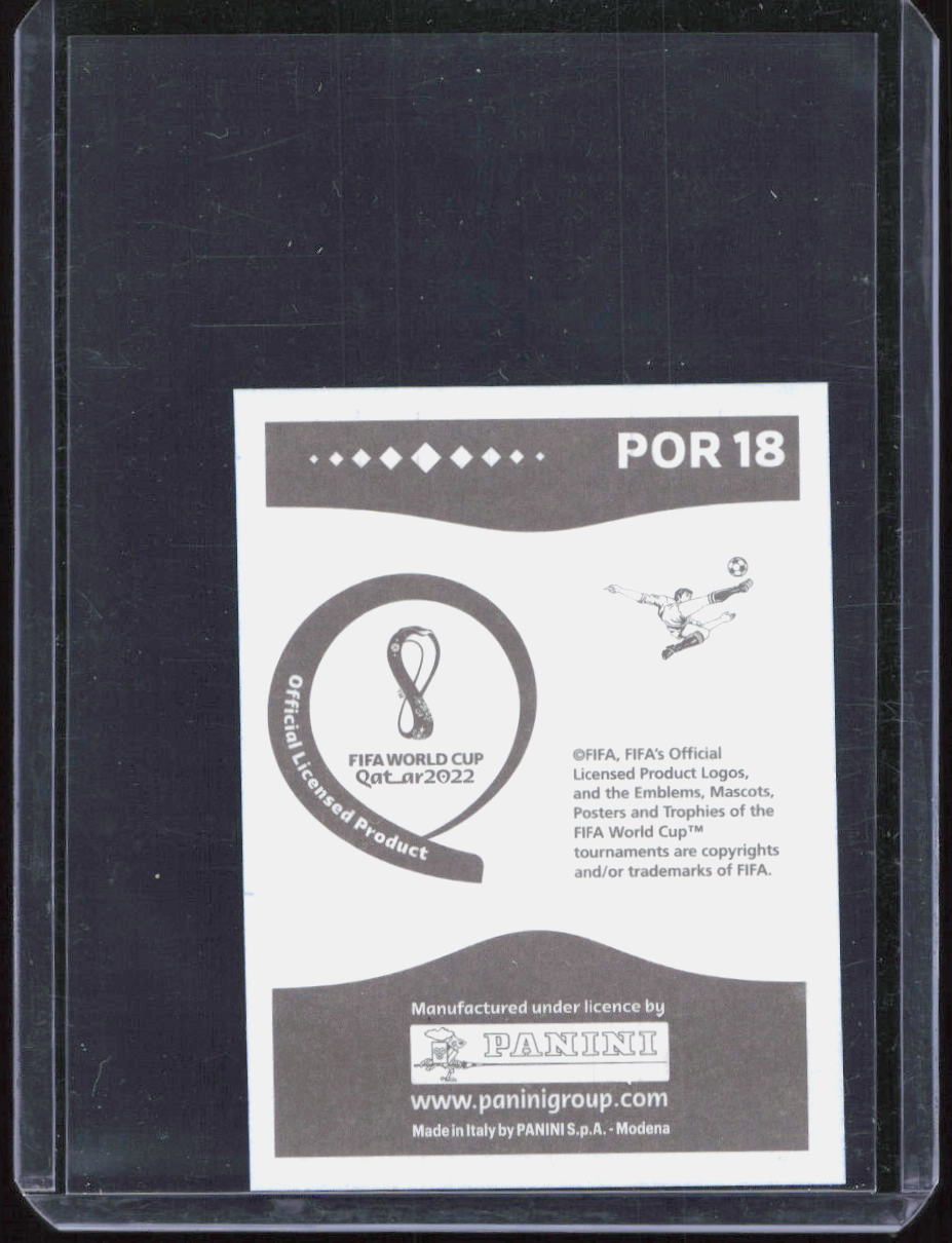 Panini 2022 FIFA World Cup Qatar Cristiano Ronaldo Sticker Blue Parallel, POR 18