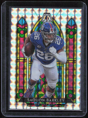 Panini 2020 Mosaic Football Saquon Barkley Stained Glass Prizm #SG7 Giants