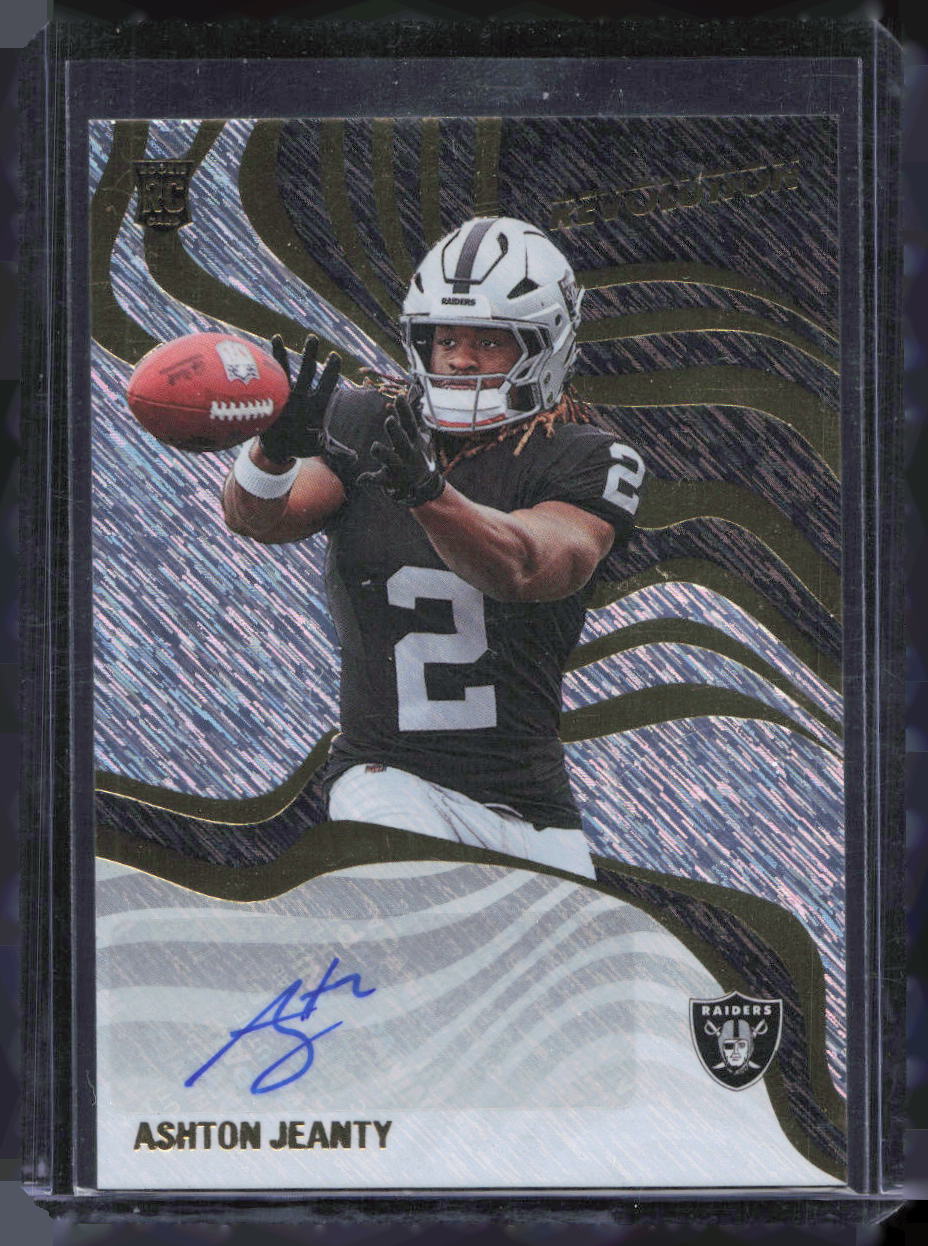 2025 Panini Revolution Ashton Jeanty Rookie Auto Storm Insert #RSA-AJY