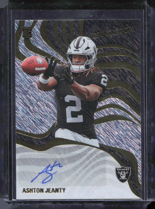 2025 Panini Revolution Ashton Jeanty Rookie Auto Storm Insert #RSA-AJY
