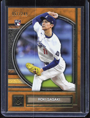 2025 Topps Museum Roki Sasaki RC Gold Rookie #/249 Dodgers