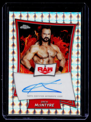 Drew McIntyre- WWE 2025 Topps Chrome Silver Geometric Auto