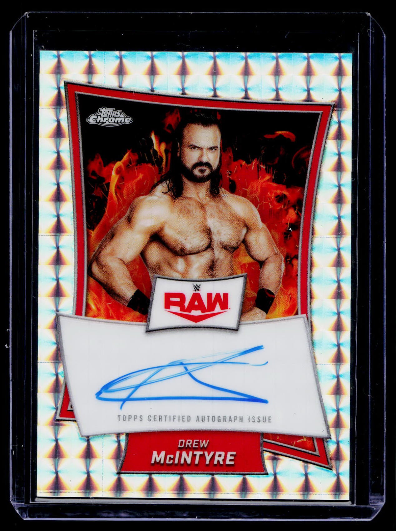 Drew McIntyre- WWE 2025 Topps Chrome Silver Geometric Auto
