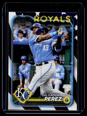 2024 Topps #24 Salvador Perez Independence Day #/76