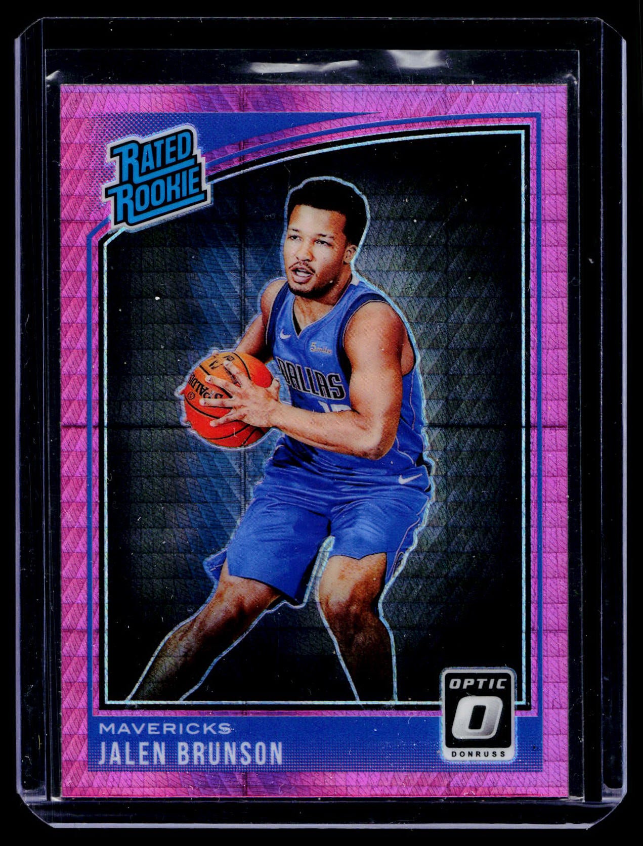 Panini Donruss Optic Hyper Pink Prizm Jalen Brunson 2018-19 Rated Rookie #179
