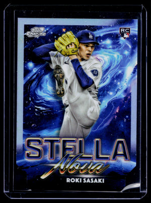 2025 Topps Cosmic Chrome Roki Sasaki Stella Nova RC Case Hit Dodgers SN-12