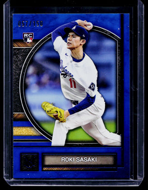 2025 Topps Museum Roki Sasaki RC Blue Sapphire Rookie #/150 Dodgers