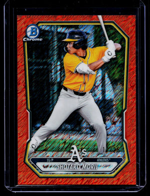 2026 Bowman Chrome - Prospects Shotaro Morii Orange Shimmer Refractor /25 🔥🔥