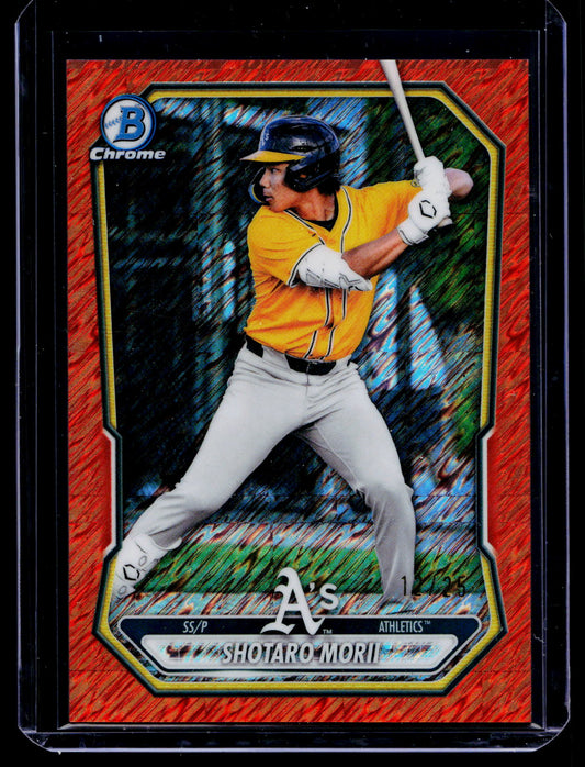 2026 Bowman Chrome - Prospects Shotaro Morii Orange Shimmer Refractor /25 🔥🔥