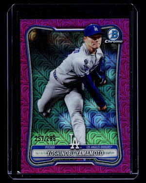 2026 Bowman Chrome Fuchsia Mojo Refractor /299 - Yoshinobu Yamamoto #2