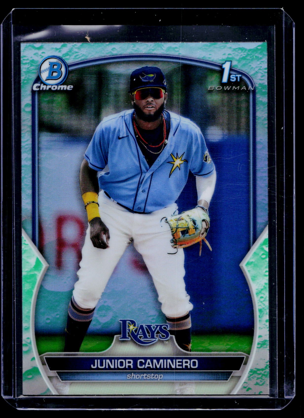 2023 Bowman - Chrome Prospects Junior Caminero #BCP-61 Lunar Glow Refractor