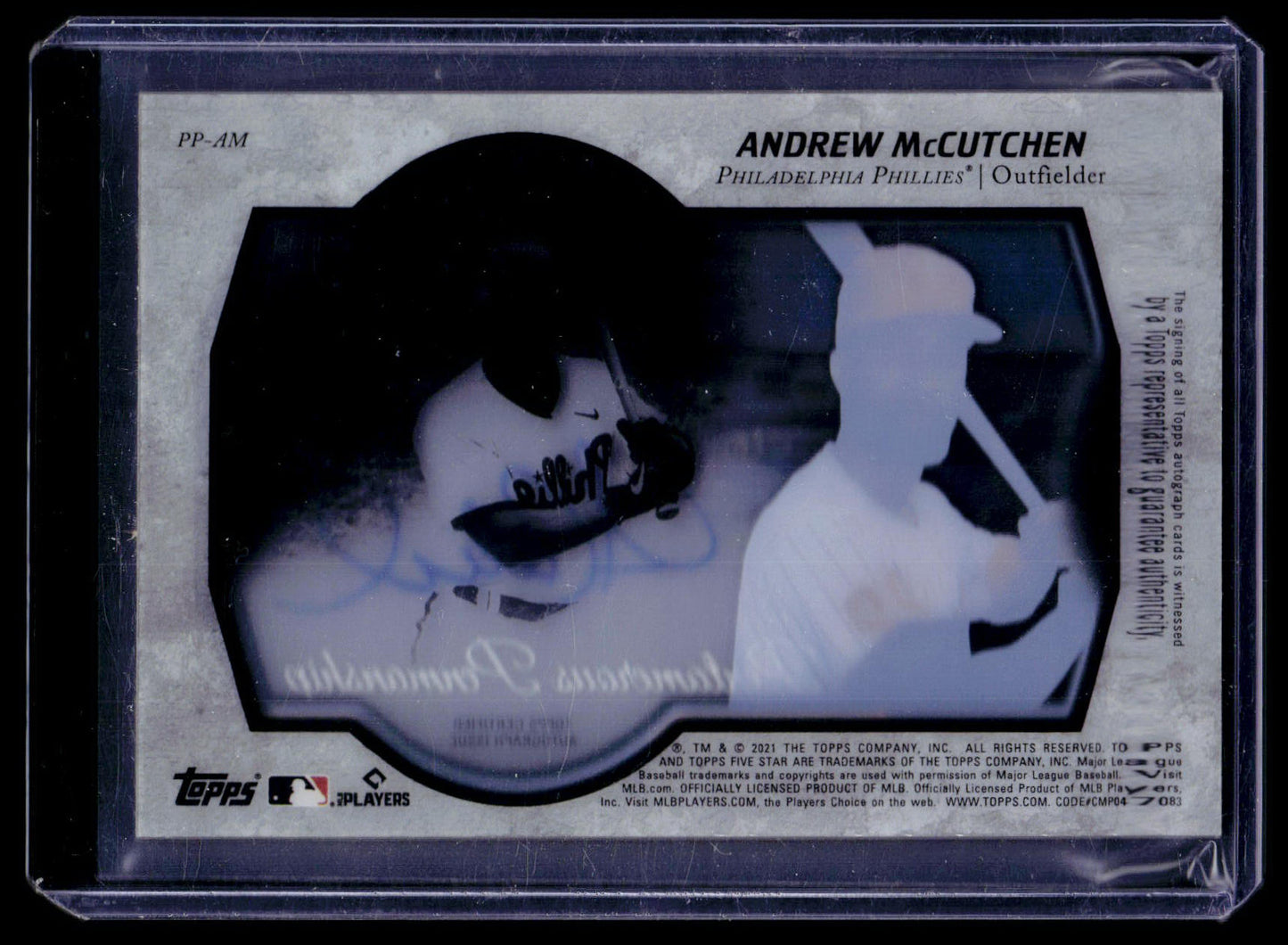 2021 Topps Five Star Pentamerous Penmanship Autographs Andrew McCutchen Auto /25