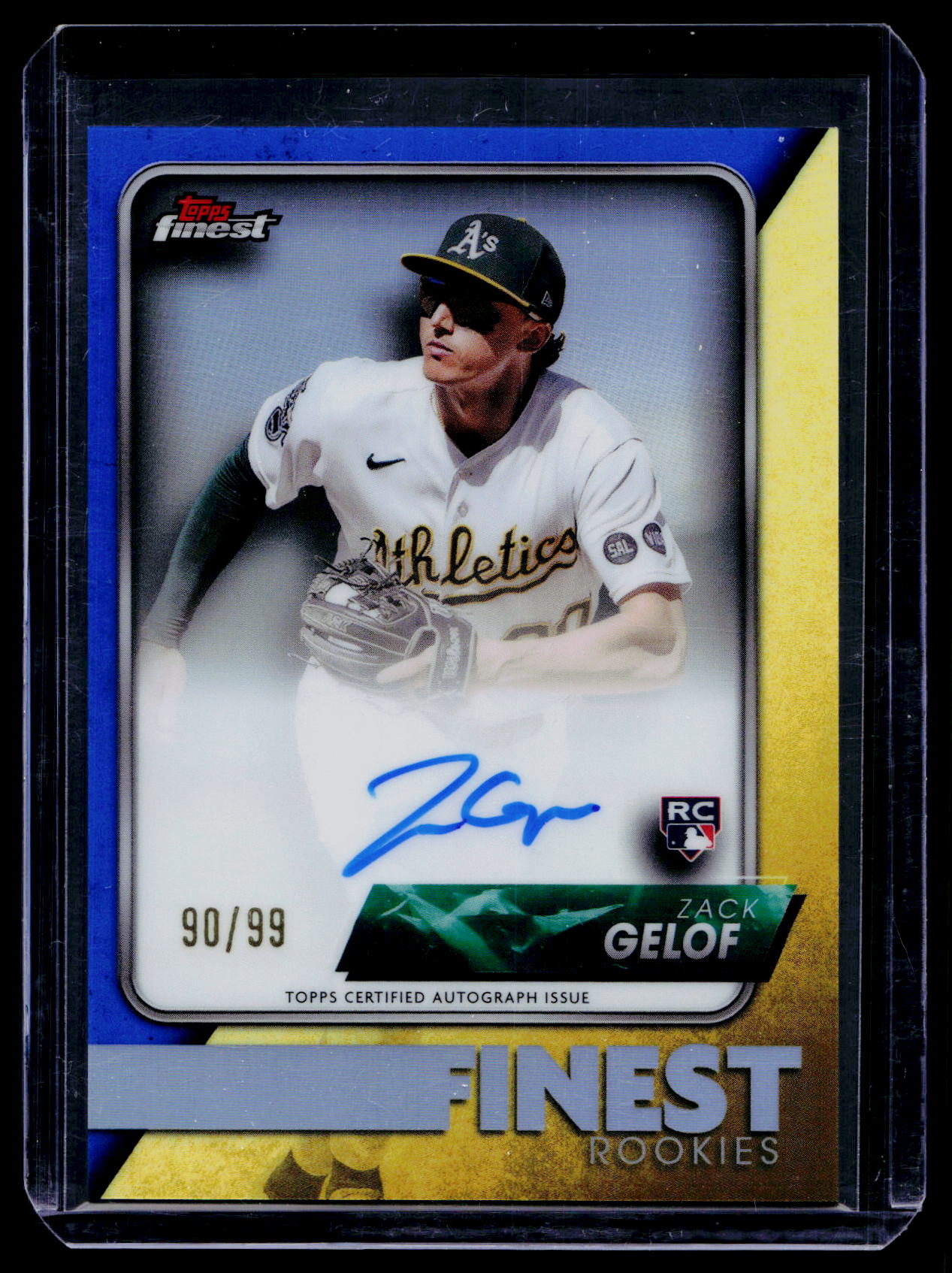 2024 Topps Finest Rookie Refractor Auto Zack Gelof /99 #FR-ZG