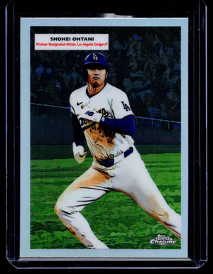 2025 Topps Chrome Platinum Anniversary Ohtani / Koufax Double Header Refractor