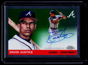 David Justice Auto - 2025 Topps Chrome Platinum #CPA-DJU - Atlanta Braves