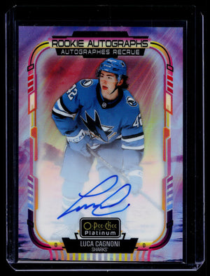 2025-26 O-Pee-Chee Platinum Luca Cagnoni RC On-Card Auto Sunset SSP #R-LC