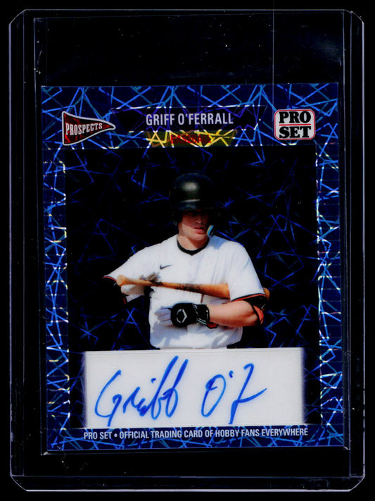 2026 Leaf Pro Set Mini Auto GRIFF O'FERRALL 1/1 Baltimore Orioles