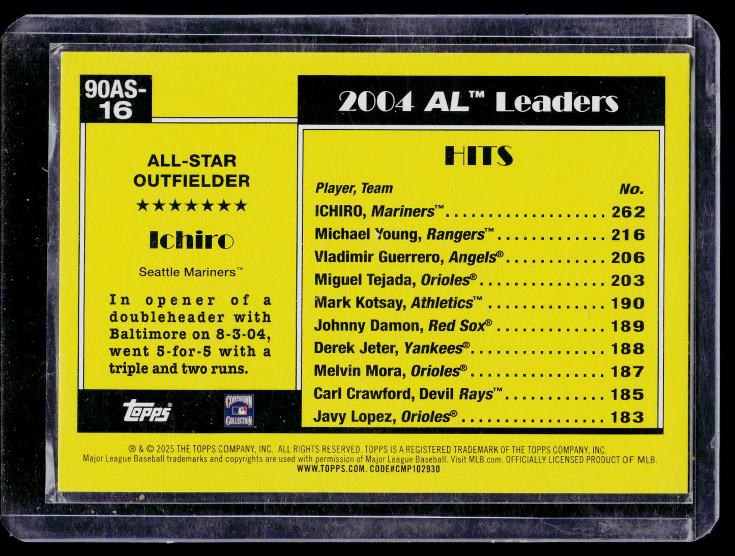 Ichiro 2025 Topps All-Star /25 SSP 🔥 HOF Mariners Rare Insert