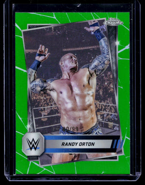 2025 Topps Chrome WWE Green Refractor /99 Randy Orton #14