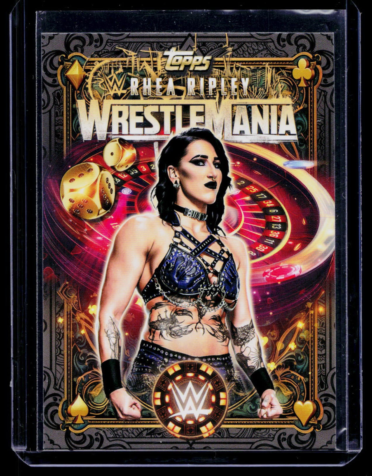 RHEA RIPLEY 2026 WWE Topps Wrestlemania 42 WWE World Exclusive #WM-9