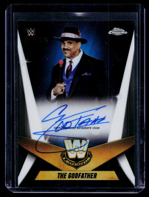 Topps 2025 Chrome WWE The Godfather Legendary Chrome Auto Refractor /175