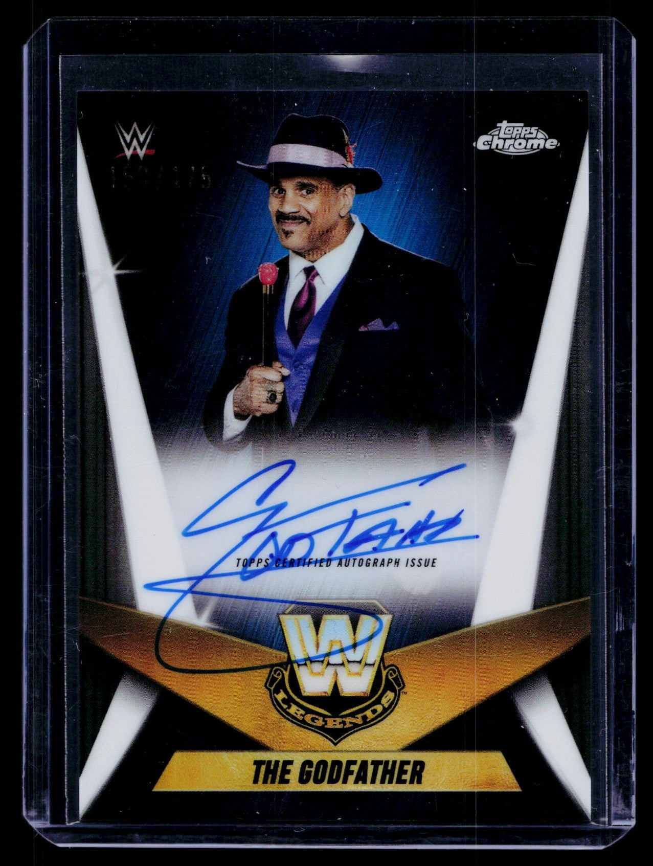 Topps 2025 Chrome WWE The Godfather Legendary Chrome Auto Refractor /175