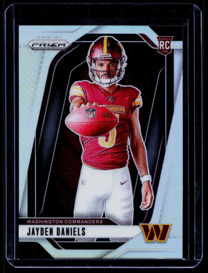 JAYDEN DANIELS 2024 PANINI PRIZM #17 ROOKIE SILVER VARIATION RC VAR COMMANDERS