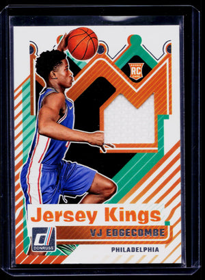 2025-26 Panini Donruss VJ EDGECOMBE (RC) #JK-VJE Jersey Kings 76ers