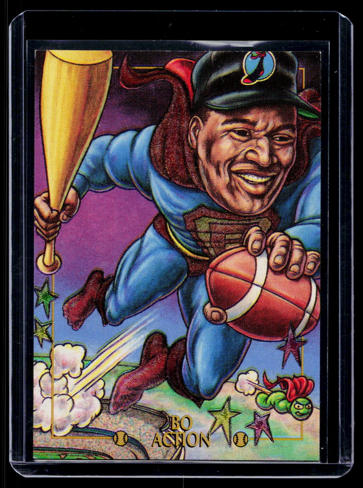 1993 Cardtoons Grand Slam Etched Foil Bo Jackson #F-1