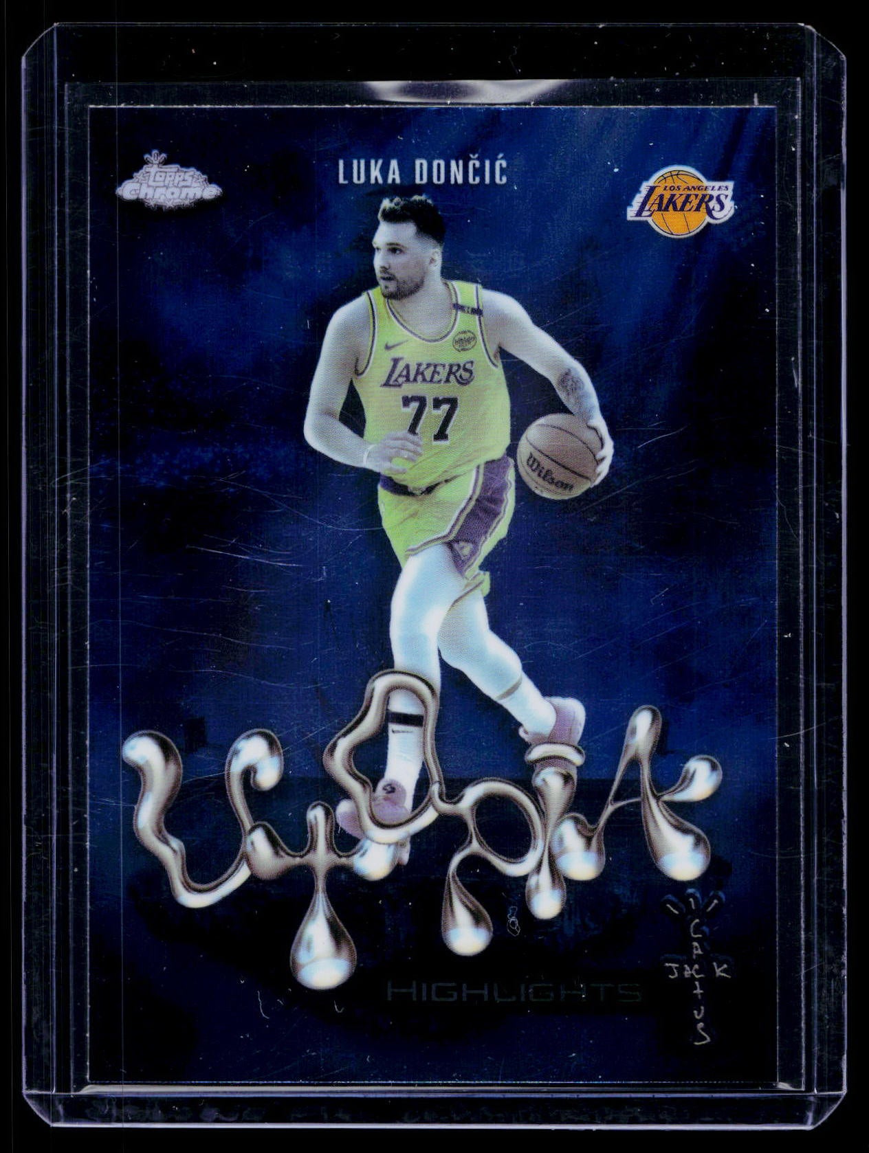 2025-26 Topps Chrome Cactus Jack Luka Doncic Utopia Highlights LA Lakers