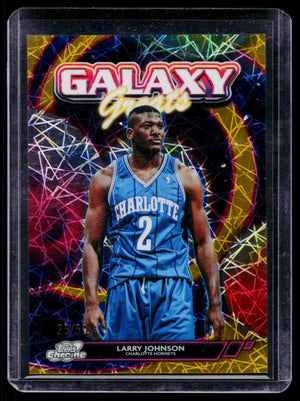 2025-26 Topps Chrome Cosmic #GG-16 Larry Johnson Galaxy Greats Gold /50
