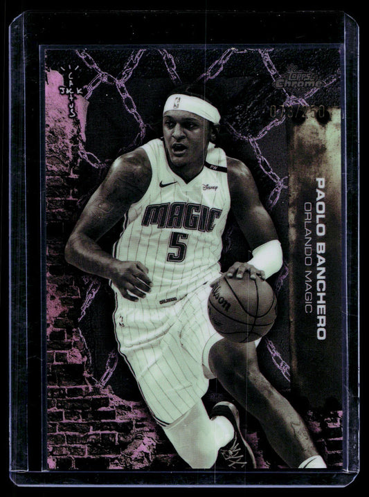 2025-26 Topps Chrome Cactus Jack- Paolo Banchero Pink Refractor/250