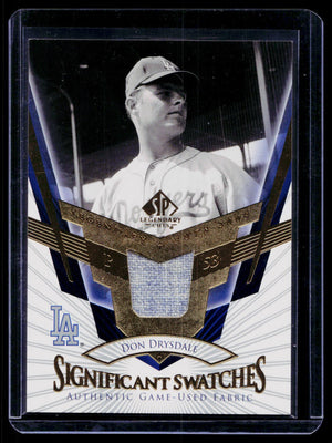 2004 SP Legendary Cuts - Significant Swatches Don Drysdale #SS-DD (MEM)
