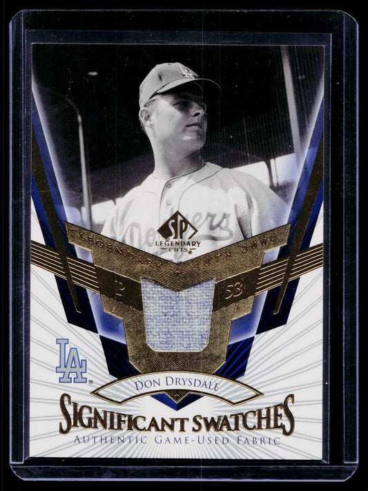 2004 SP Legendary Cuts - Significant Swatches Don Drysdale #SS-DD (MEM)
