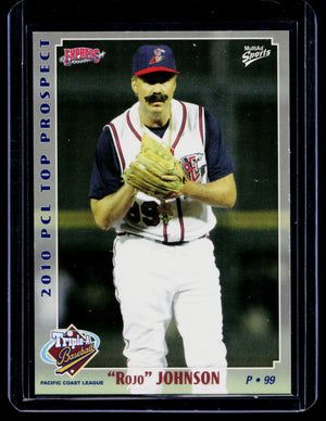 2010 MultiAd Sports PCL Top Prospects 26 Rojo Johnson Will Ferrell Baseball Card